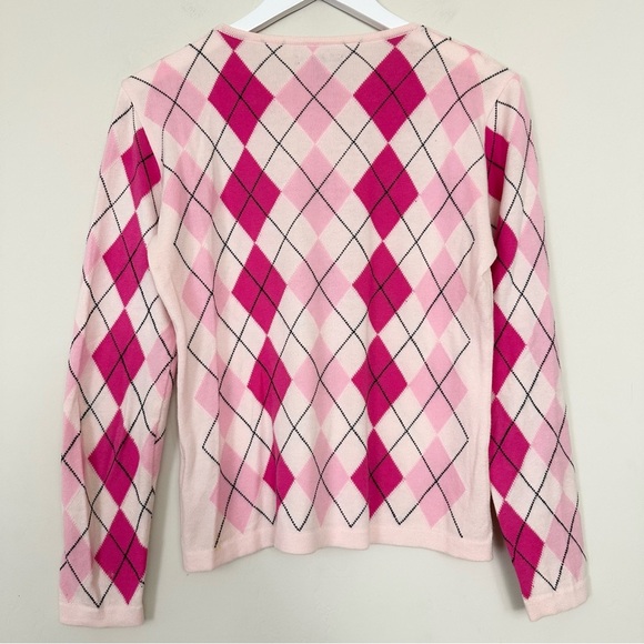 Burberry Argyle Plaid Pink Sweater Mean Girls - Picture 7 of 11
